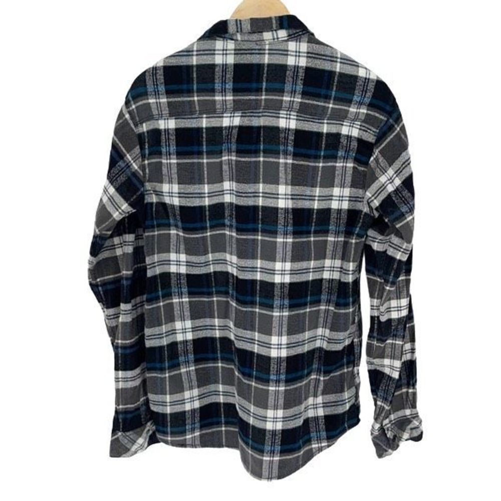 Burnside Mens Long Sleeve Plaid Flannel Button-Down Shirt Multicolor Large - Picture 3 of 9